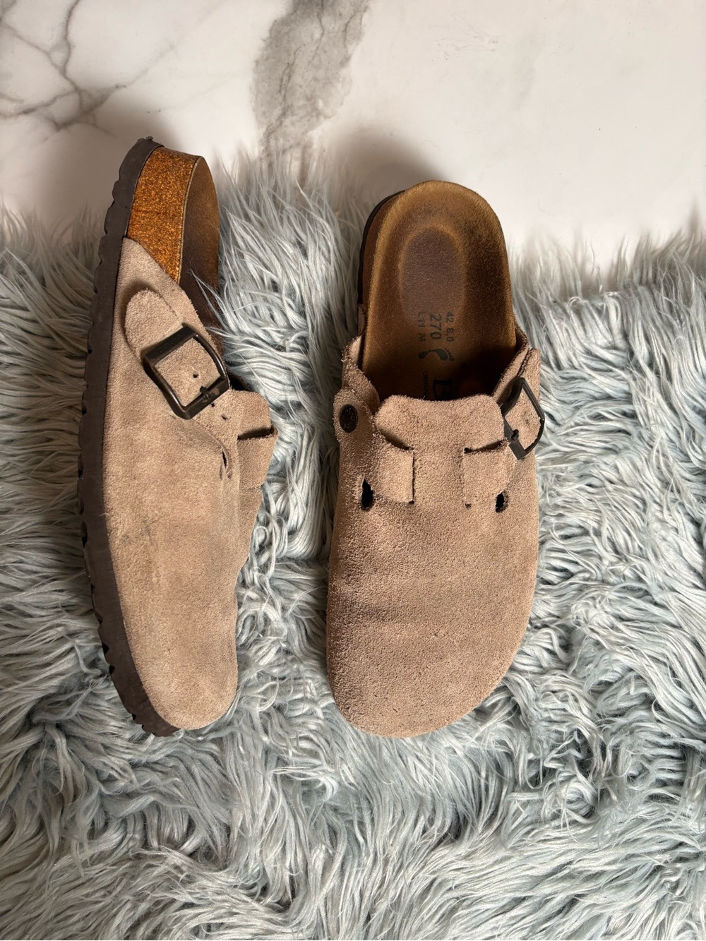 Birkenstock Betula rock vintage Boston style clog buckle suede earthy boho norm